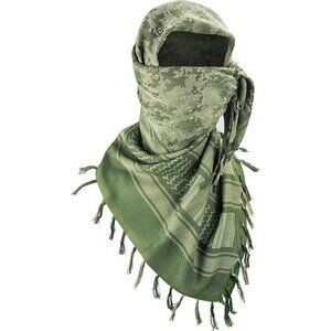 Men's Green Camo Military Shemagh Tactical Desert Cotton Keffiyeh Scarf Wrap